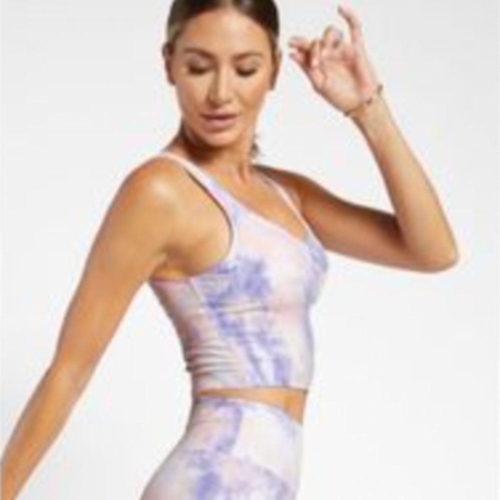 KORAL Color Fast Crop Top in Dusty Rose